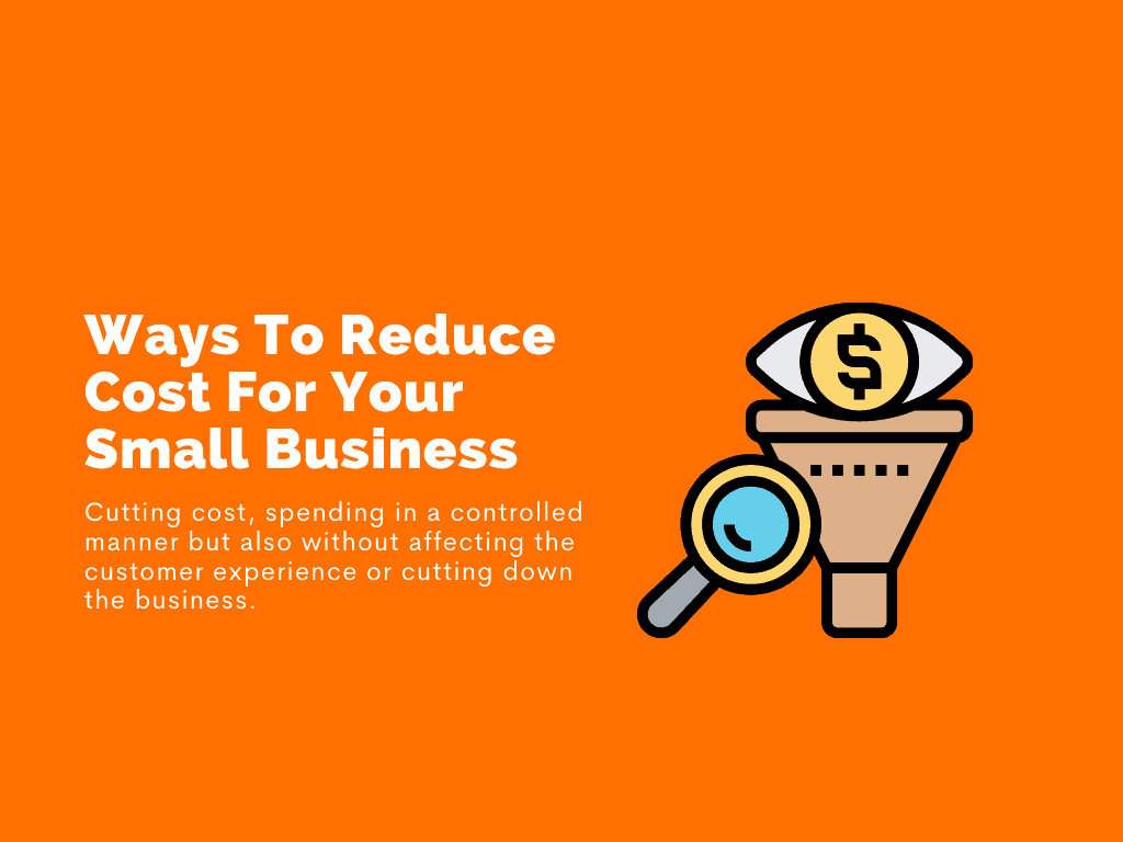 ways reduce cost for your small business