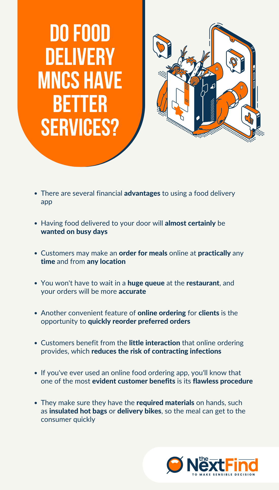 do food delivery MNCs have better services