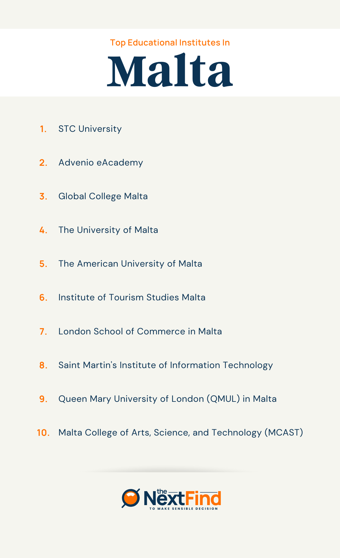 top education institutes in malta