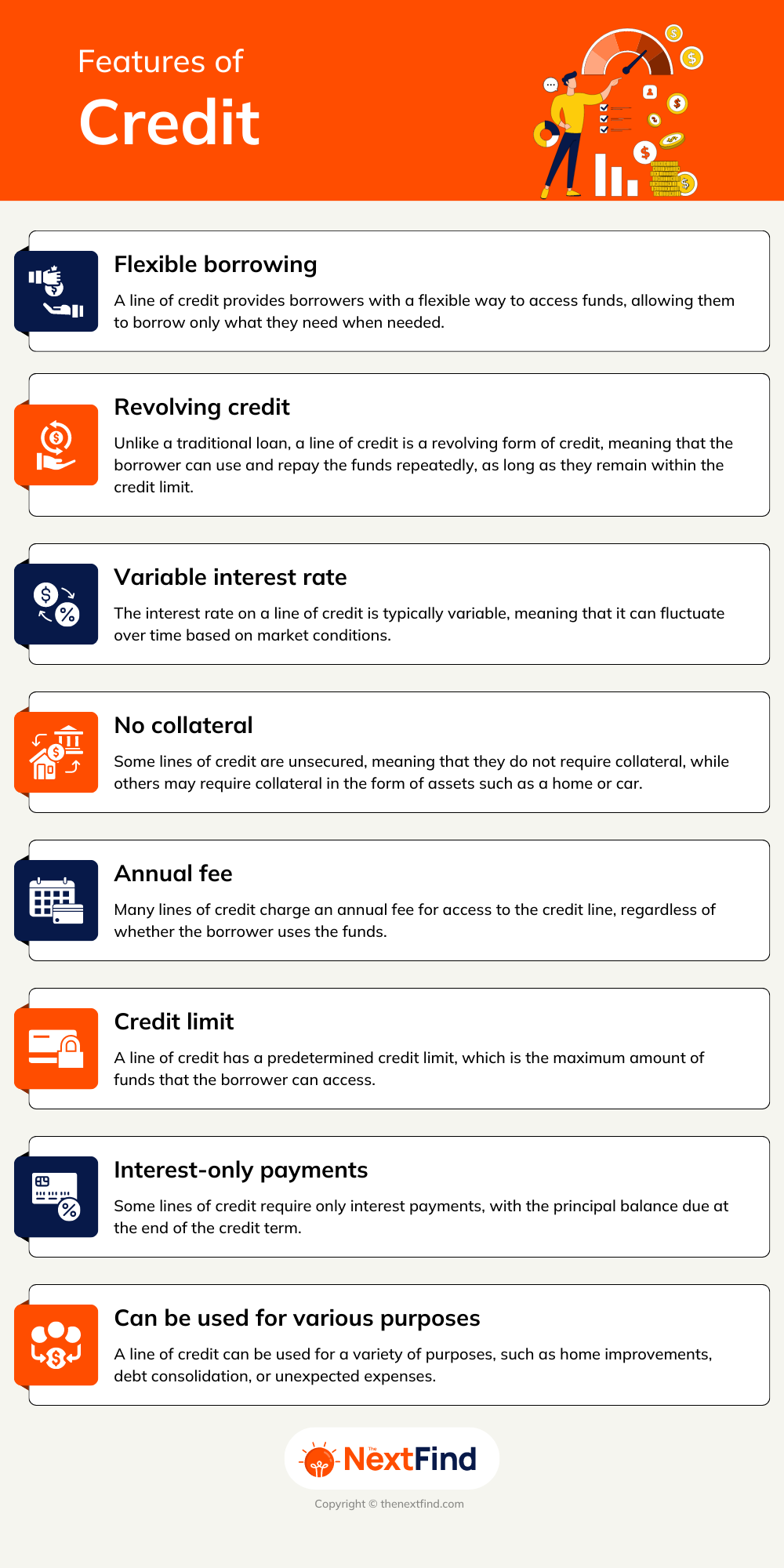 features of credit