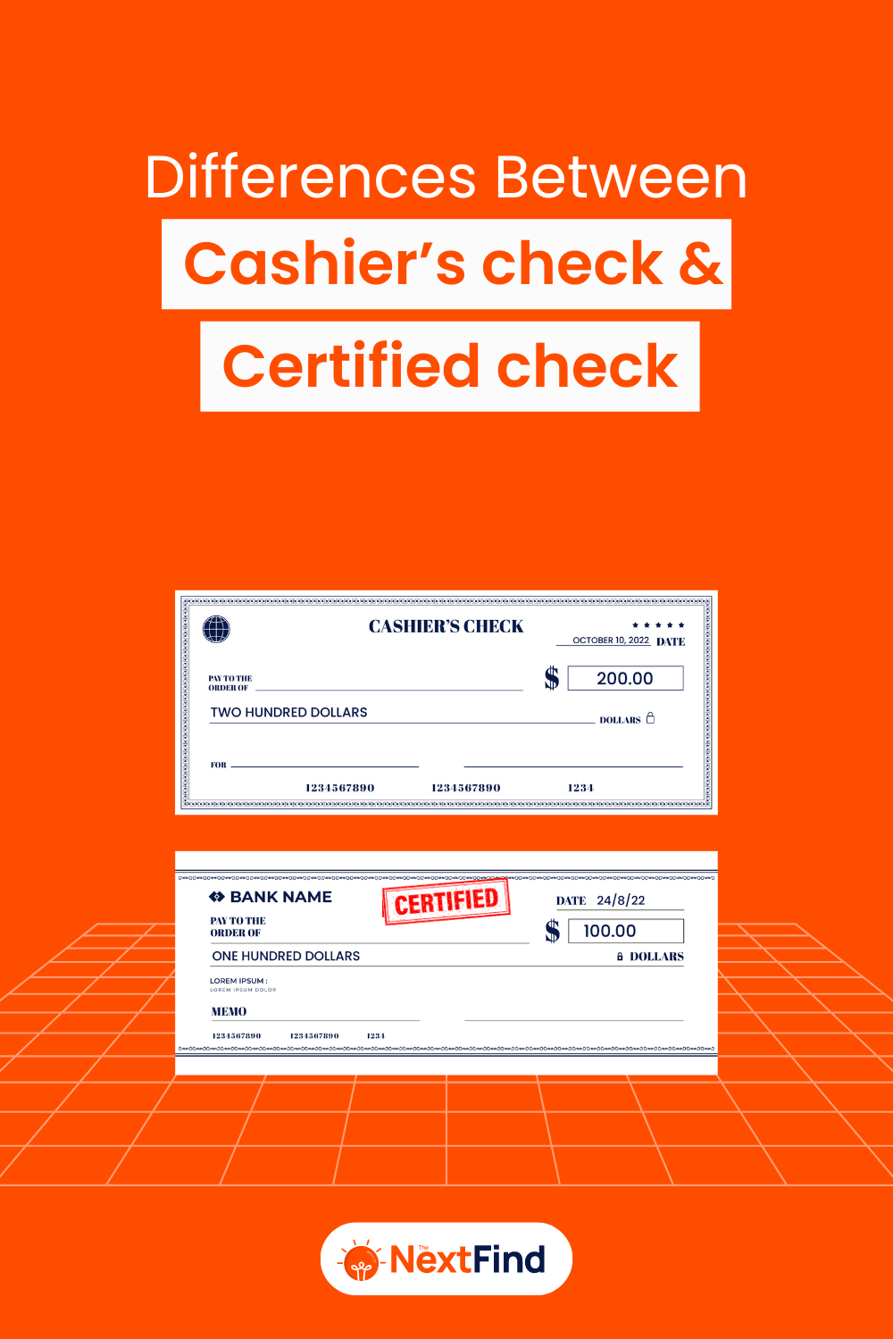 Differences Between Cashiers Check And Certified Check