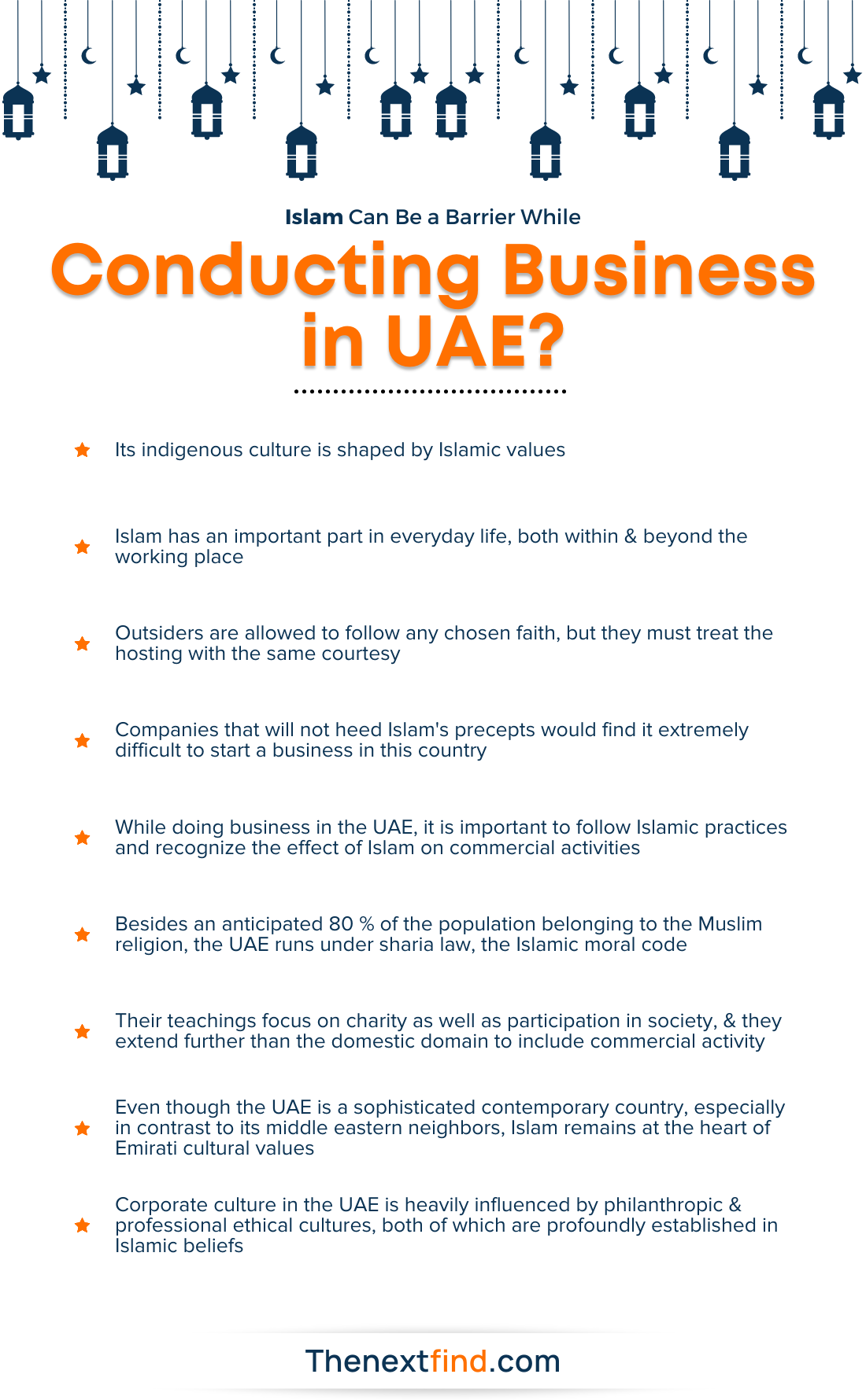 Islam Can Be a Barrier While Conducting Business UAE
